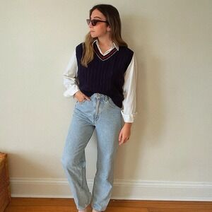 Abercrombie & Fitch  Curve Love 90s Relaxed‎ High Rise Jeans Womens 27 4 Preppy